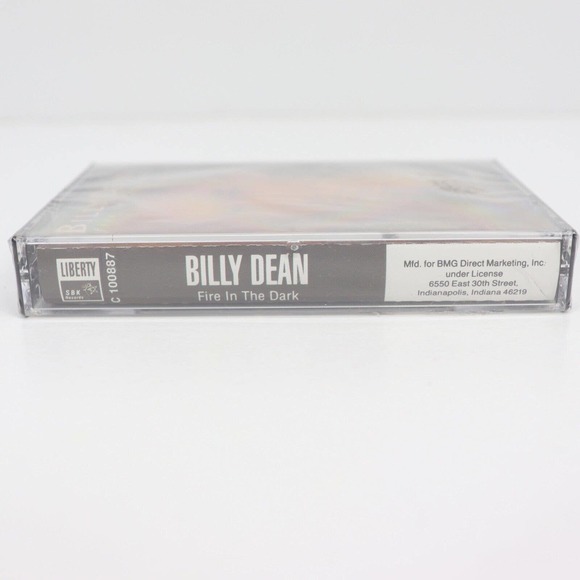 Billy Dean Fire In The Dark Vintage Sealed Cassette - Picture 3 of 7
